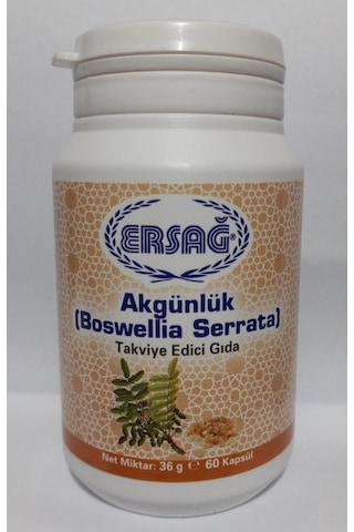 Ersağ Akgünlük Gıda Takviyesi. Boswellia Serrata