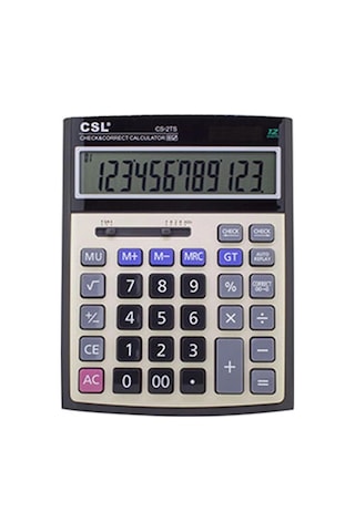 Csl Cs-2ts 12 Hane Masa Tipi İşlem Kontrollü Hesap Makinesi Kdo Diğer