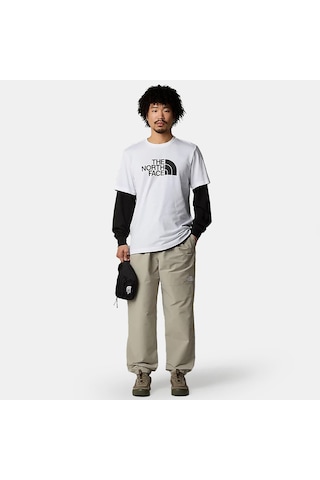The North Face M Ss Easy Tee Erkek Tişört Nf0a8a6cfn41 Nf0a8a6cfn41 Bey Beyaz