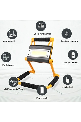 1300 Lümen Güçlü Aydınlatma Wt-328 Çokrenkli