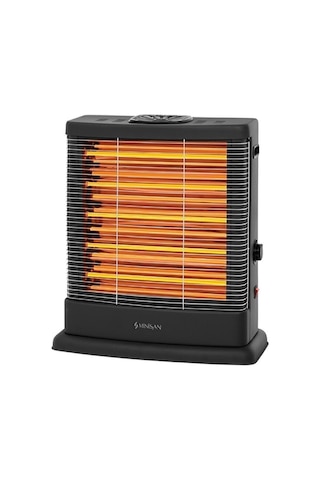 Minisan Maxi MS-2500 Quartz Isıtıcı Siyah 2500 W Minisan Maxi MS-2500 Quartz Isıtıcı Siyah 2500 W