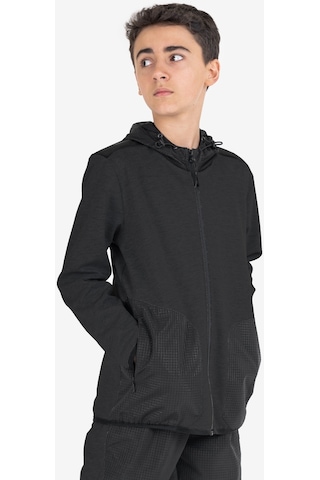 Lescon Siyah Çocuk Fermuarlı Kapüşonlu Sweatshirt 23n-3101