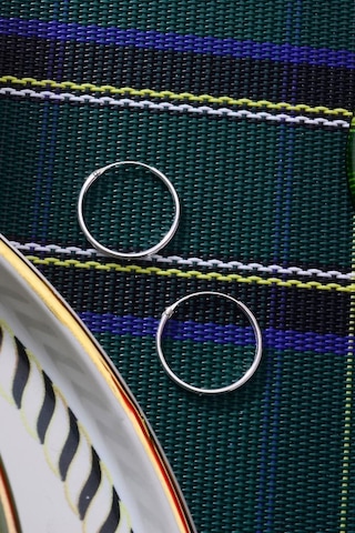 925 Ayar Gümüş Halka Küpe 1,2 Mm - 18 Mm Gümüş