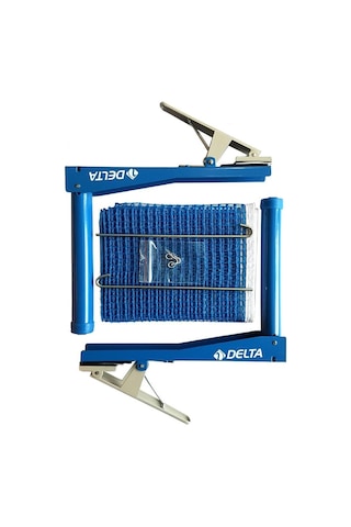 Delta Mandallı Masa Tenisi Direk Ve File Seti Tpn809 Mavi