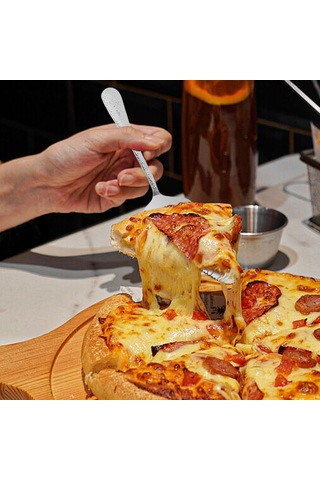 Wezone 10 Parça Paslanmaz Çelik Pasta/sicaklık Sunucu Seti - Ergonomik Tutamalı, Keskin Kenar, Ev & Restoran Kullanıma Uygun Diğer