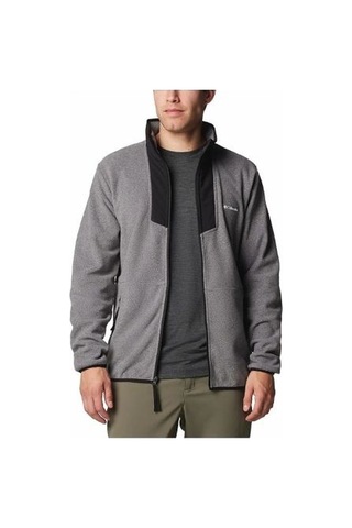 Columbia Sequoia Grove Full Zip Fleece Koyu Gri Melanj Erkek Outdoor Polar Am0596 Gri