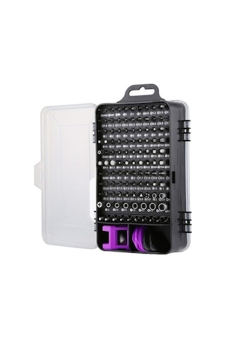 Fastbuy 135 Adet Cep Telefonu Sökme Aracı, Saat Onarımı Alet, Tornavida Seti, Siyah Mor