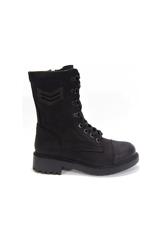 Hammer Jack 102-18354 Kadın Yıkama Nubuk Deri  Bot Siyah