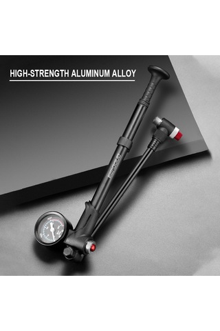 Bengguo-bisiklet Şok Pompası Basınç Göstergesi İle 300psı Yüksek Gümüş-l