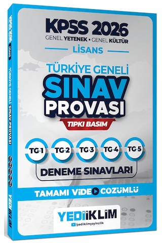Yediiklim 2026 Kpss Lisans Gy-gk Türkiye Geneli Sınav Provası Tıpkı Basım Deneme Sınavları Tamamı Video Çözümlü Yediiklim 2026 Kpss Lisans Gy-gk Türkiye Geneli Sınav Provası Tıpkı Basım Deneme Sınavları Tamamı Video Çözümlü
