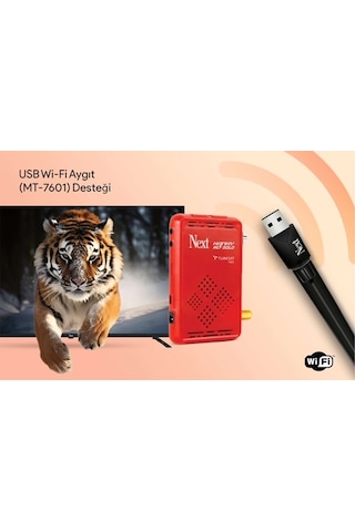 Next Kanky HD Gold + Wifi + Hdmı Kablo + Akıllı Kumanda Uydu Alıcısı