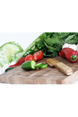 Bambum Tako Kesme & Steak Tahtası Büyük Bktt1 Krem