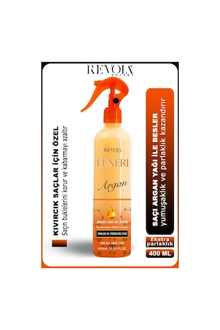 Revola Expert Luxeri Parlak Ve Pürüzsüz Etki Fön Suyu 400 Ml Argan