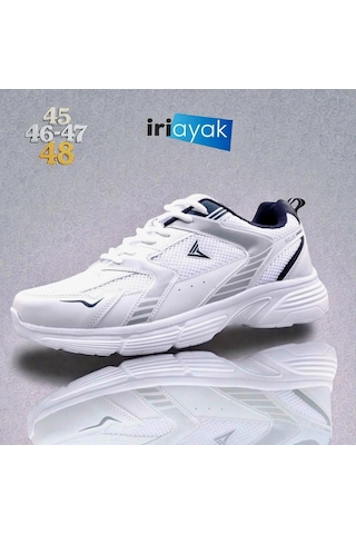 İriayak Büyük Numara 45-48 / Erkek Spor / Erkek Günlük Kullanıma Uygun Beyaz