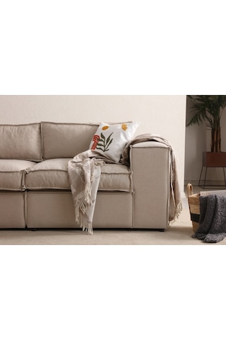 Nevada L Köşe Koltuk Takımı Bej