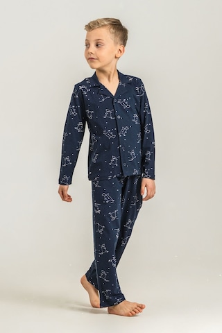 Rolypoly Erkek Çocuk Polar Bear Lacivert Gömlek Pijama Takımı Rp3865-c-v1 Rp3865-c-v1