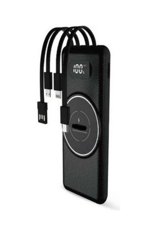 Mey İthalat Wireless Powerbank 10000 Mah Led Ekranlı Dahili Kablolu Hızlı Şarj Diğer 06693271