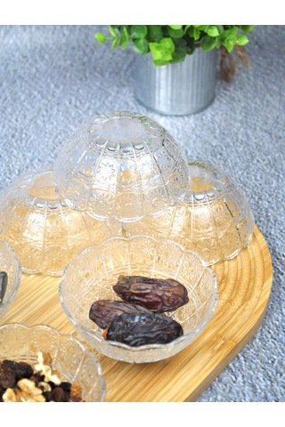 Karan 6'lı Cam Kase Takımı Çerezlik Kasesi -kahvaltılık-sosluk 10