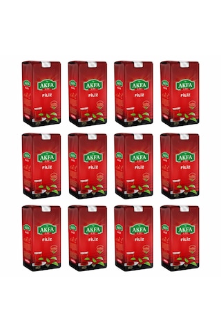 Akfa Çay Filiz Dökme Siyah Çay 6 Kg 500 G X 12 Adet