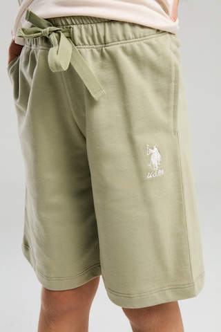 U.s. Polo Assn. 2070 %100 Pamuk Cepli Kız Çocuk Şort Pijama Takım Bej