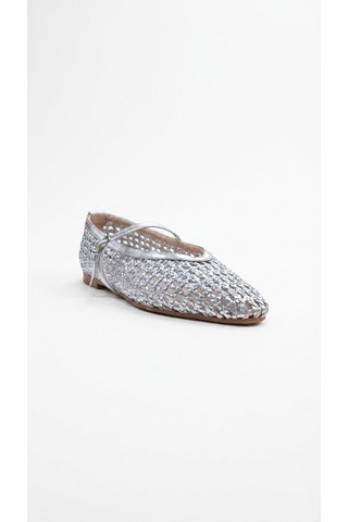 Ustalar Ayakkabı Gümüş Kadın Babet 319.027-424