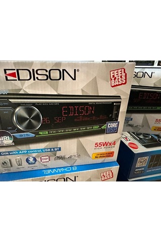 Edıson Emp Dsp Usb Aux Bluetooth Fm Radio Oto Teyp Mp3 4x55 Watt Yeni