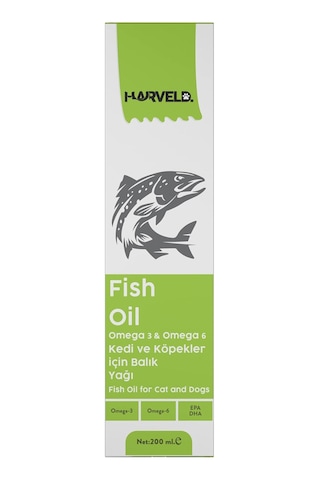Tr Fish Oil Kedi Köpek Omega 3 Omega 6 Kaynağı Eklem Sağlığı Bağışıklık Tamamlayıcı Balık Yağ 200ml