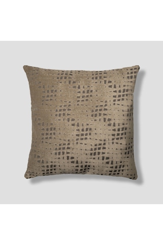 Sezyon Riva Desenli 50 50 Açık Kahverengi Kırlent Kılıfı Açık Kahverengi