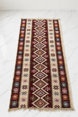 Kilim Paspas Çok Amaçlı Halı Makinede Yıkanabilir Toz Yapmaz Bordo