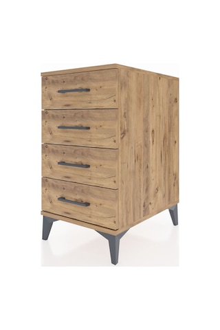 Kronos Komodin 4 Çekmeceli 44x59x80 Çam-çam Çam