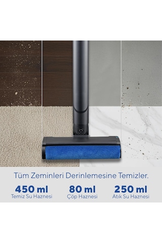 Kumtel HCFC-01 Islak Kuru Şarjlı Dikey Süpürge