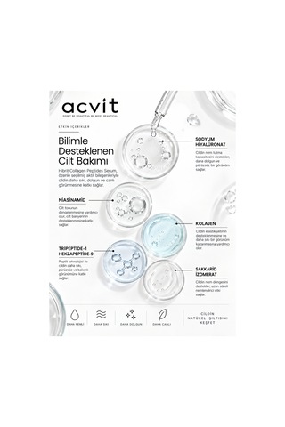 Acvit Hibrit Collagen Peptites Serum 30 ML