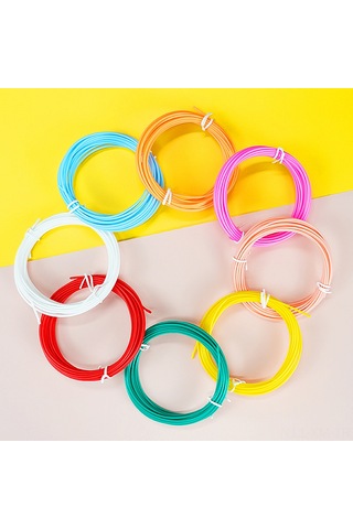 Ximistore9 10 Renkli Rastgele Pcl 3d Kalem İçin Düşük Sıcaklıklı Tüpler - 1.75mm, Çocuklar İçin Güvenli, Tıkanmaz Ve Biyodegradable 5m/adet