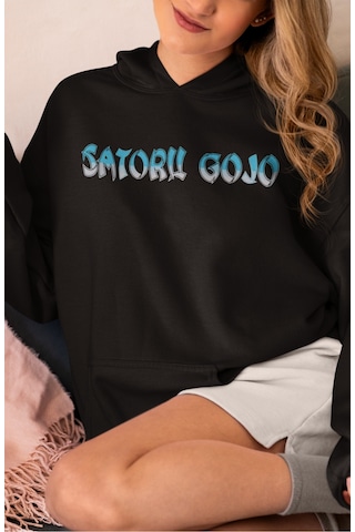 Sevbano Gojo Satoru Jujutsu Kaisen Anime Sırt Baskılı Unisex Oversize Pen Siyah