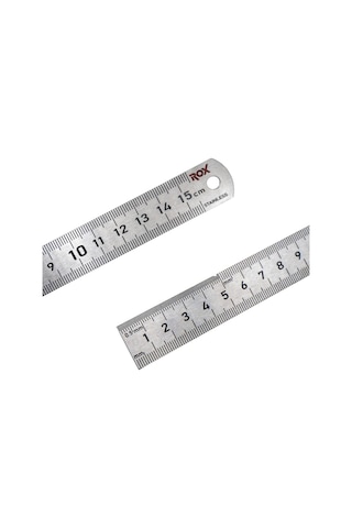 Rox 0198 Çift Taraflı Çelik Cetvel 150 Mm