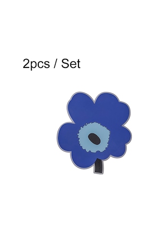 Sones 2 Adet / Set Ev Yaprak Isı Yalıtım Matı Mutfak Yüksek Sıcaklığa Dayanıklı Pişirme Yer Matları, Stil: Mavi Küçük Diğer