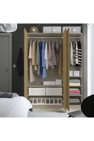 Ikea Çok Renkli Geniş Kapaklı Gardırop 150x60x201 Cm