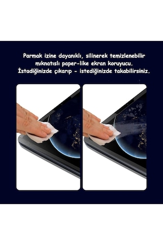 Apple Uyumlu iPad Air 5 Ve Air 4 10.9 Inç Ekran Koruyucu Magnetic Mıknatıslı Kağıt Hissiyatlı