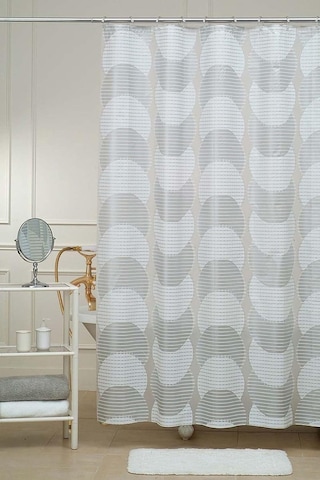 D-15202 Dolunay Banyo Perdesi 180 200 Pvc Çok Renkli
