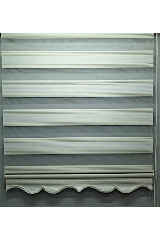 Bbb Pliseli Simli Renk Geçişli Modern Stor Zebra Perde Mz281