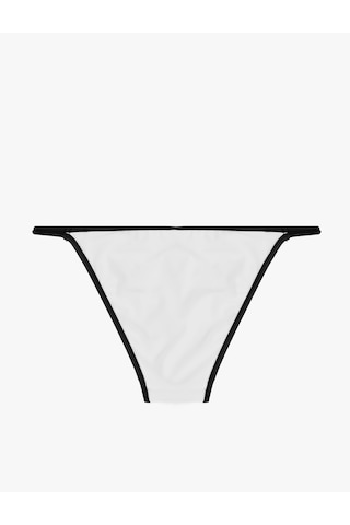 Koton Kontrast Biyeli Normal Bel Bikini Altı Beyaz 6sak00267mm