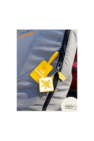 Paddle Board Charm Anahtarlık -summer Vibes Figürlü Çanta Aksesuarı-kutu İçecek Açacaklı Anahtarlık-3d Dekoratif Baskı-sarı Sarı