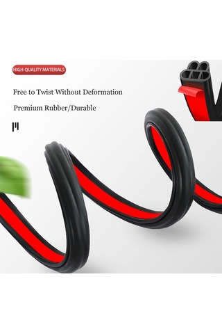 Araba Kapı Kenar Koruma 16ft/5m Evrensel B Araba Penceresi Kapısı İçin Kauçuk Salon Şerit Trim