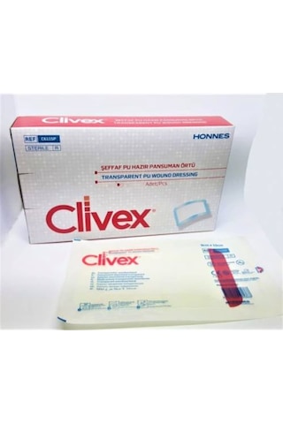 Clivex Steril Su Geçirmez Pedli Film Örtü 9 x 15 CM 25 Adet Clivex Steril Su Geçirmez Pedli Film Örtü 9 x 15 CM 25 Adet