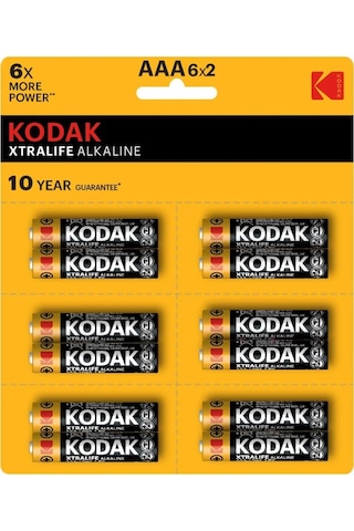 Kkonsantrasyon Xtralıfe 12 Adet Alkalin İnce Pil - 6x2-aaa