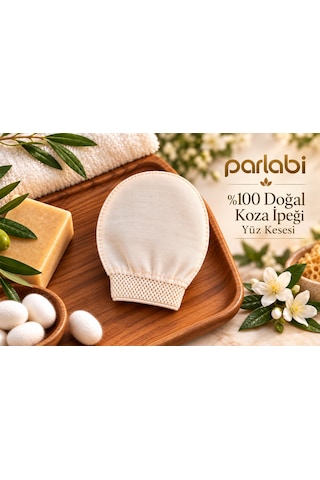 % 100 Doğal Koza İpek Yüz Peeling Kese