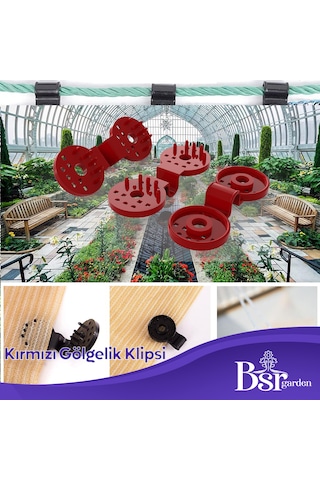 Gölgelik Klipsi Uv Katkılı 50 Adet Bsr Garden