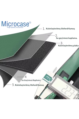 Microcase Çok Bölmeli Su Geçirmez El Tutacaklı Takım Ve Hırdavat Çantası - Al5558 Siyah