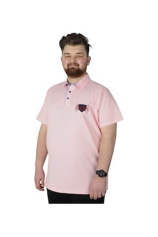 Mode Xl Büyük Beden T-Shirt Polo Mode Club 22330 Somon 001