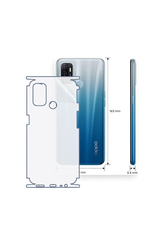 Oppo A53s Uyumlu Fullbody Arka Kaplama Hidrojel Koruyucu Film 51649855